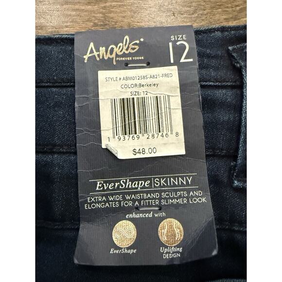 Angels Forever Young Womens Blue Evershape Skinny Jeans Size 12 NWT $48 - Picture 8 of 11